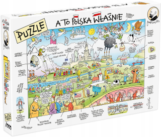 Puzzle 1000 el. - A toto je Poľsko, mlieko