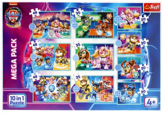 Klasické puzzle - Puzzle 10in1 veselé psie deň Paw Patrol