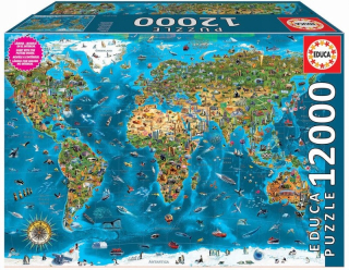 Puzzle 12 000 prvkov zázraku sveta