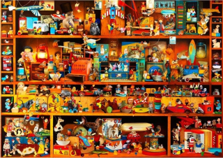 Puzzle 4000 políc plné hračiek