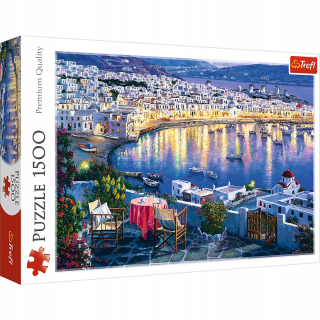 Mykonos Puzzle pri západe slnka 1500el.