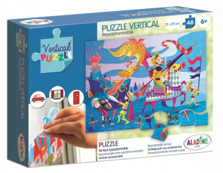 Vertikálne puzzle drak 48 prvkov