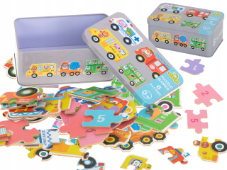 Konzervované puzzle vozidlá 30 hádaniek