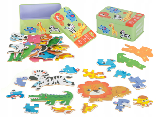 Puzzle v plechovke Safari 25 puzzle Animals