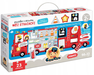 Puzzle s otvorom, hasičský vozík CZU 23 EL. 2+