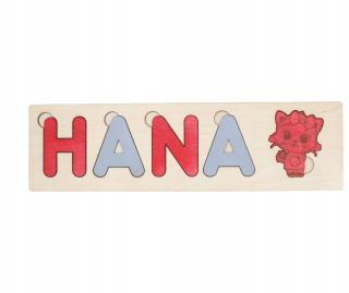 Puzzle s menom vášho dieťaťa drevené ekologické