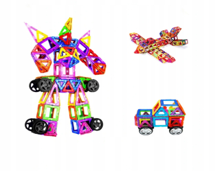 Qvbokay Baby Toys-Magnetic Blocks 64ks