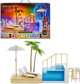Dúhová vysoká farba zmena bazéna plážový klub Playset