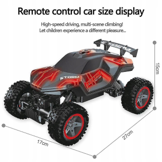 Vozidlo RC RC RUSLY 4WD VYSOKÁ RED RC OFF ROAD (C