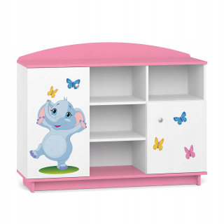 Rozprávková knižnica pre dievča BC05 Pink Elephant UV