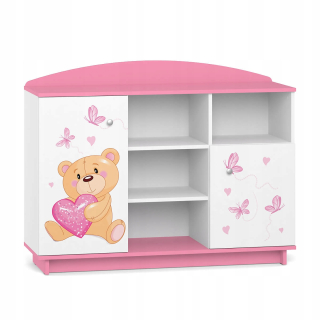 Rozprávková knižnica pre dievčenskú izbu bc05 Pink Bear