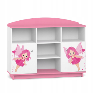 Rozprávková knižnica pre dievčenskú izbu bc06 Pink Print