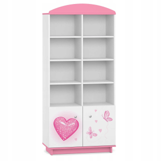 Rozprávková knižnica pre dievčenskú izbu BC10 Teddy Bear Pink