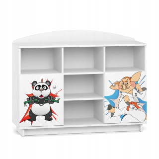 Boy's Room Bookcase Fairy Tale BC06 White UV Print