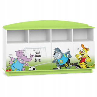 Boy's Room Bookcase Fairy Tale BC08 Green White
