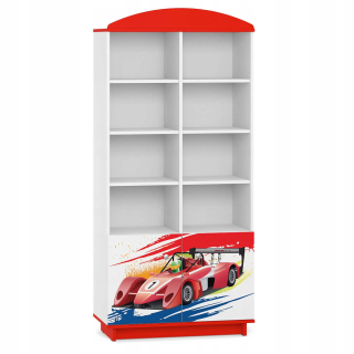 Boy's Room Bookcase BC10 Red White