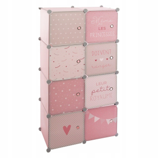 Stojan pre detskú izbu Pink 64x31x124