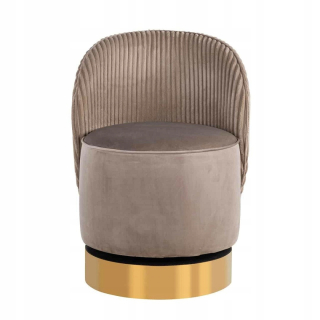 Richmond Rotary Armchair Bristel Nougat Velvet
