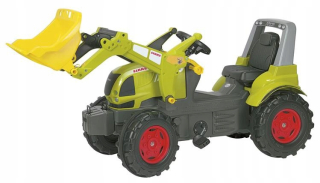 Rolly hračky veľký traktor pre pedály CLAAS + lyžica