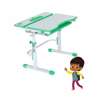 Rregulovaný Freessia Desk pre deti Green + P