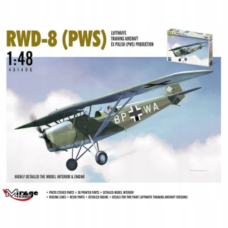RWD-8 (PWS) Cvičné lietadlo Luftwaffe z býv