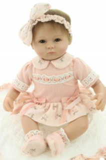 Reborn Baby Dolls Docka Mjukt Silikon 43 cm realis