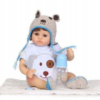 Reborn Baby Dolls Docka Mjukt Silikon 47 cm realis
