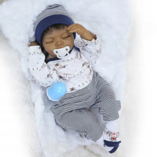 Reborn Baby Dolls Docka Mjukt Silikon 50 cm realis