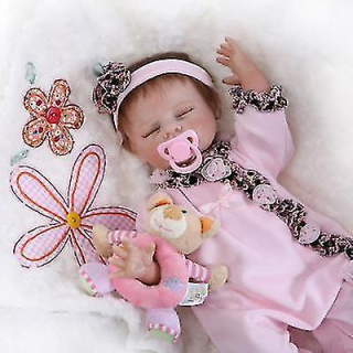 Reborn Baby Dolls Docka Mjukt Silikon 52 cm realis