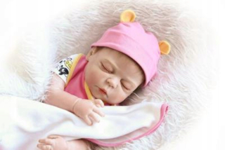 Reborn Baby Dolls Docka Mjukt Silikon 57 cm