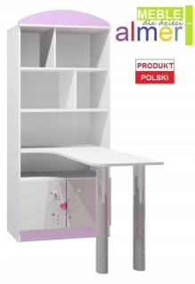 N36 Love-23 Poličkový nábytok pre detskú posteľ