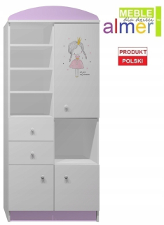N5 Princess-25 Knižovacia skriňa Zbierka šatníkov