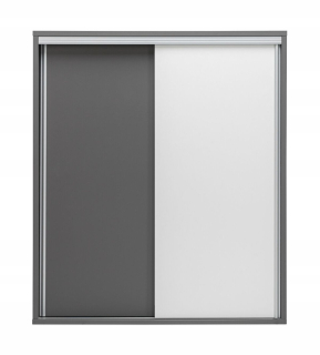 Šakárňa poličky 120 cm šedá + biela moderná Z9