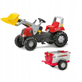 Rolly Toys Tractor Junior Red s prívesom