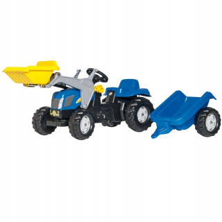 Roll Toys Rollykid New Holland Tractor s lyžičkou a