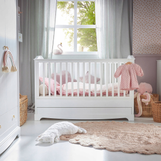 Royal Timeless White Cott 70x140 so zásuvkou