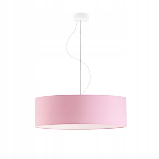 Ružová stropná lampa HAJF FI 60 cm E27 valček