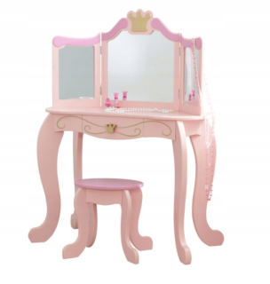 Ružový toaletný stolík pre dievča Kidkraft 76123