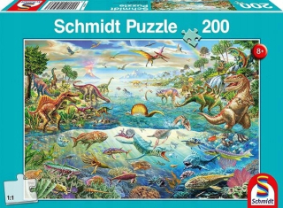 Schmidt Puzzle medzi dinosaurami 200 prvkami
