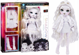 Tieň vysoká dúhová bábika Natasha Winter S1 biela
