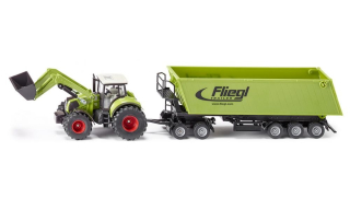Siku 1949 Tractor Claas Axion 850 s prívesom 1:50
