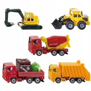 Siku Super 6283 Sada stavebných vozidiel 5 ks