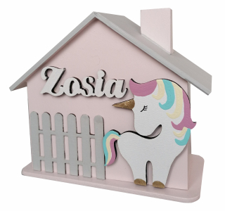 Piggy Bank s menom - Hit - Rainbow Unicorn