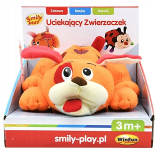 Smely hrá unikajúci pes