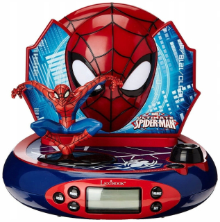 Spiderman budík pre deti s projektorom