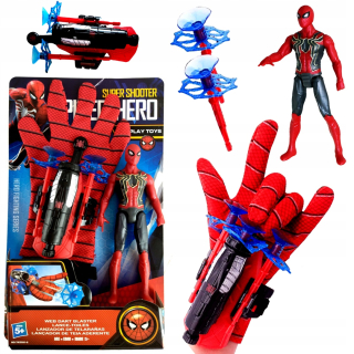Spiderman rukavice figurína 2in1 šípka šípky