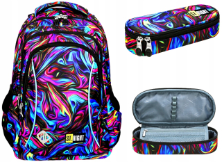 Batoh St.right BP26 3K Blue Illusion + Cencil Case S