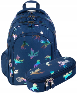 Batoh St.right+Cencil Case Holo Unicorn-5624