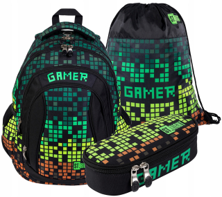 St.right batoh ceruzky puzdro Pixel Gamer-5747 taška