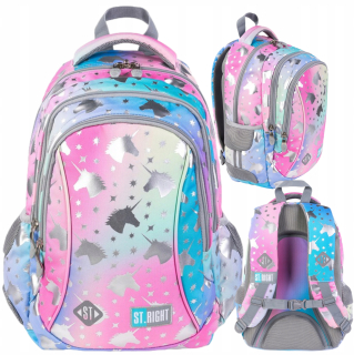 St.Right School Backpack mládež sirény ombre